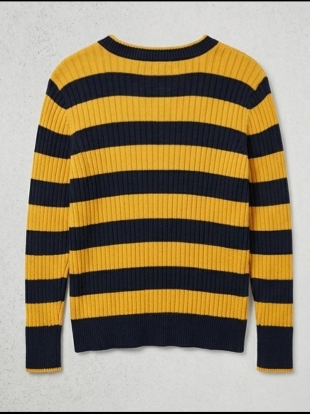 Lauren Jeans Co. Ralph Lauren Striped Henley V-Neck Sweater - Picture 2 of 8